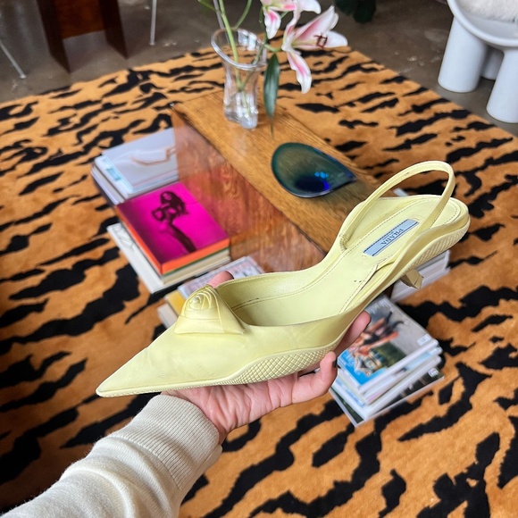Prada / Slingback Shoe/ Satin - Picture 1 of 4